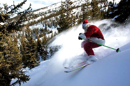 HoHoHo !! Merry Christmas from Aspen, CO – Santa Seen on Aspen Mountain !!! Image