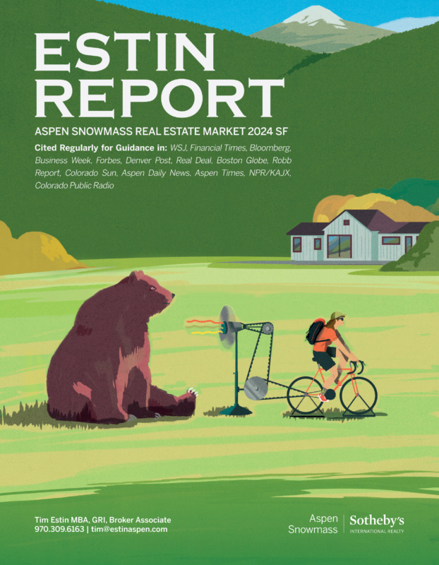 Just released: Estin Report H1 2024 Aspen Snowmass Real Estate Market Image