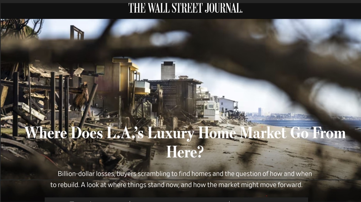 Aspen’s Fire Chief on LA Fires & What Happens to LA’s Luxury Home Market Now? WSJ Image